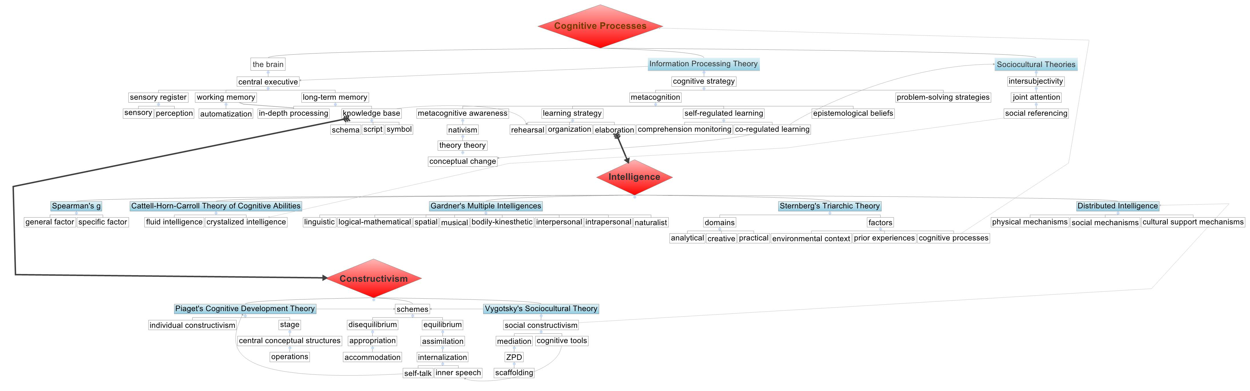 cognitive processes refer to all characteristics